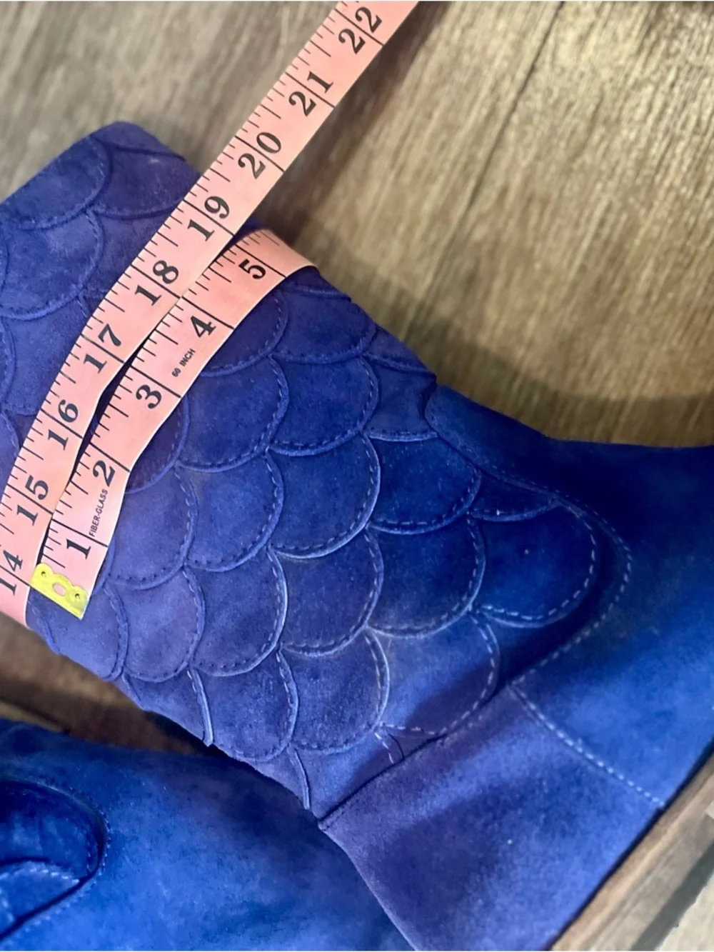 LUCKY Purple Suede Afina Mermaid Vintage Boho Festival Boots 8.5 - Picture 13 of 14